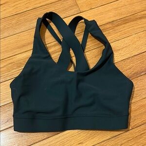 Women's dark green Sports Bra